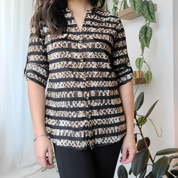 Calvin Klein buttondown shirt striped shirt - Picture 5 of 5